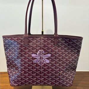 Goyard Goyardine Canvas Dragonfly Marquage Artois PM bag